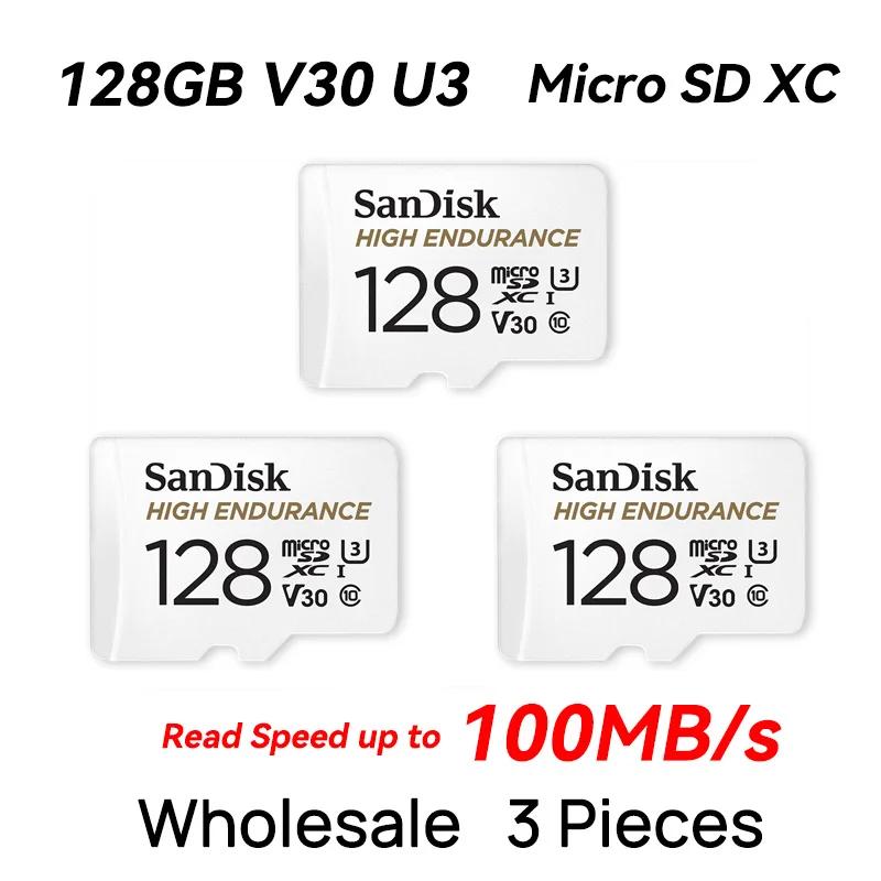 SanDisk  ũ SD ī, 32GB, 64GB, 128GB, 256GB ޸ ī, 100 MB/s ÷ ī, ī޶ ķ TF ī, 